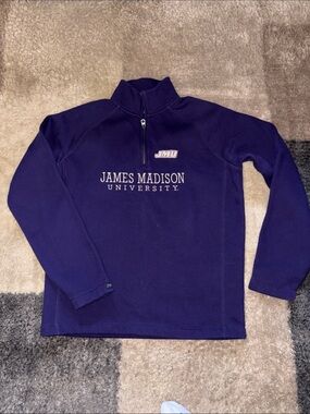 Jansport Purple James Madison University Quarter-Zip Sweatshirt. Womens XXL.